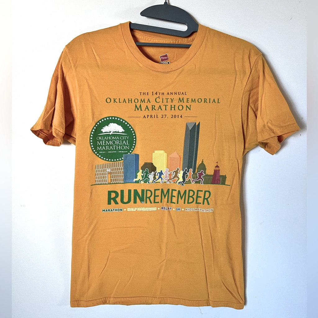 Personal Tee Collection Sale  Okc Marathon 2014 Volunteer Tee  Size S